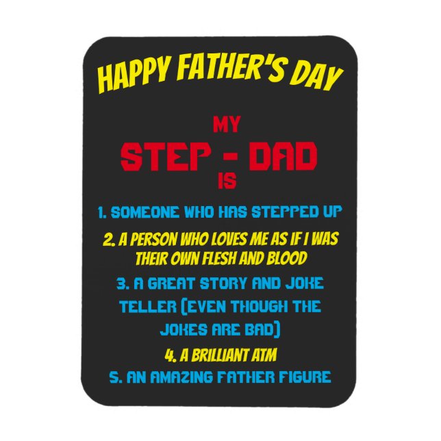 Imán Cita de papá por el día del padre (Vertical)
