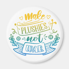 Imán Cita de paz de gradiente azul amarillo para creado