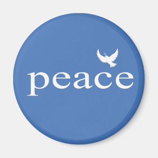 Imán Cita de paz Inspiradora azul