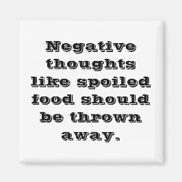 Imán Cita de pensamientos negativos