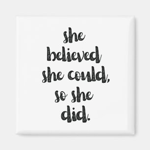 Imán Cita de poder de Chica feminista inspiradora