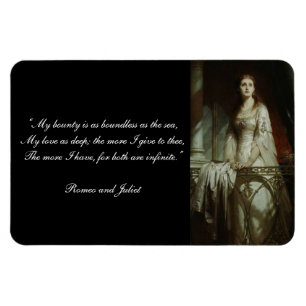 Imán Cita de Romeo y de Juliet de William Shakespeare