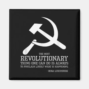 Imán Cita de Rosa Luxemburg - Socialista & comunist