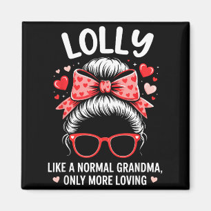 Imán Cita de San Valentín para abuela cariñosa con loll