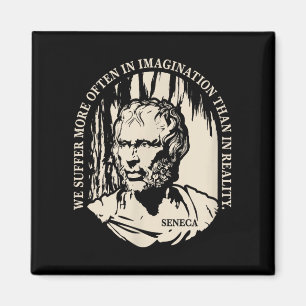 Imán Cita De Seneca Motivacional Sobre La Vida Y El Cam