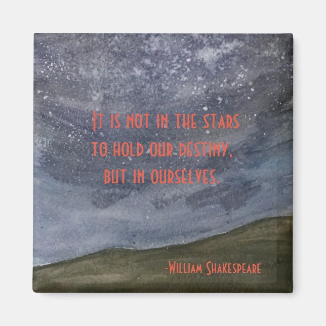 Imán Cita de Shakespeare Hamlet (Frente)