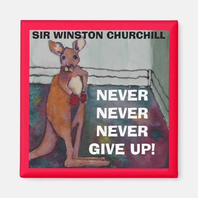 Imán Cita de Sir Winston Churchill - Magnet (Frente)