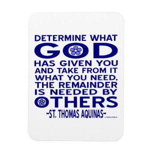 Imán Cita de St. Thomas Aquinas