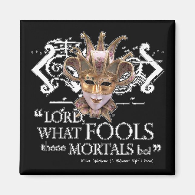 Imán Cita de sueño de la noche del verano (Frente)