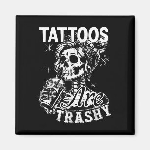 Imán Cita de tatuajes de tinta divertida son mujeres de
