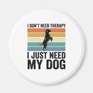 Imán Cita de Terapia para Amantes de Perros Diseño de G