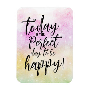 Imán Cita del día, Día Motivador para ser feliz