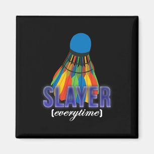 Imán Cita del jugador del lanzadera Badminton