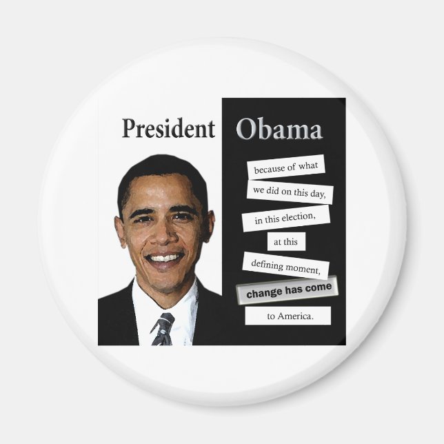 Imán Cita del presidente Obama (Frente)