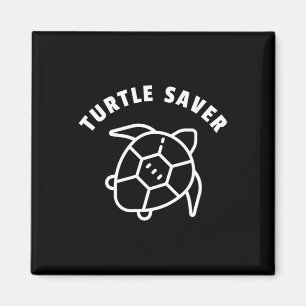 Imán Cita del salvavidas de tortugas - Gráfico de tortu