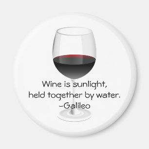 Imán Cita del vino de Galileo
