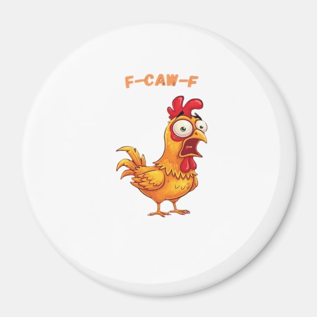 Imán Cita divertida clásica F-Caw-F (Frente)
