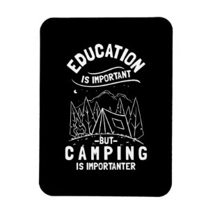 Imán Cita divertida de Camping