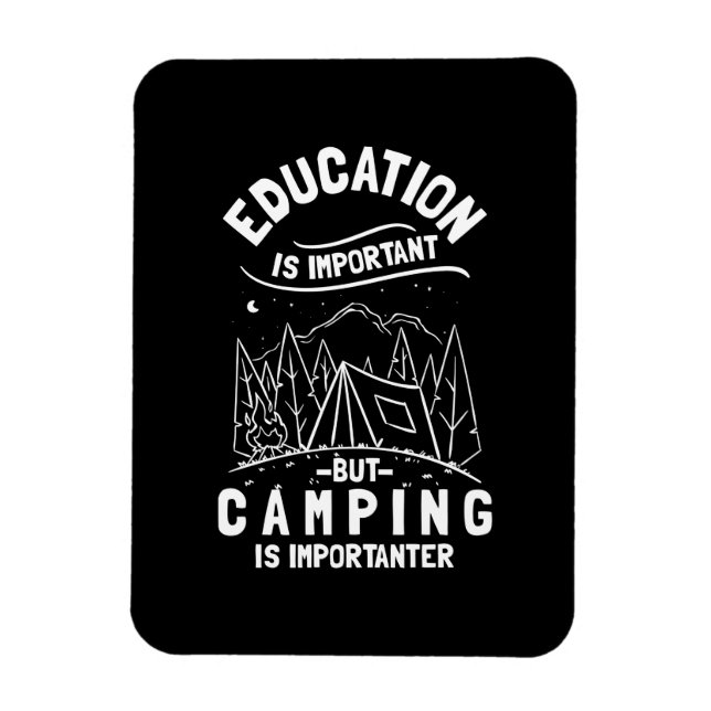 Imán Cita divertida de Camping (Vertical)