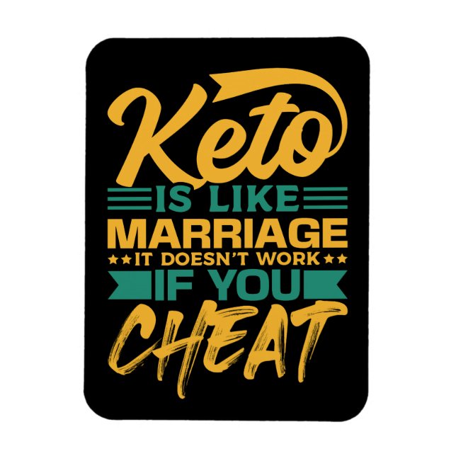 Imán Cita divertida de Keto (Vertical)