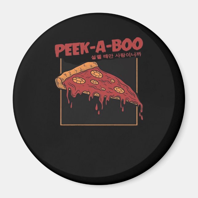 Imán Cita divertida de Peekaboo (Frente)
