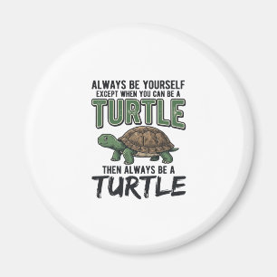 Imán Cita Divertida de Tortuga Diseño Vector Vintage_1