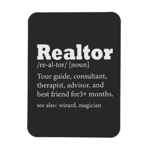 Imán Cita divertida del agente inmobiliario Realtor