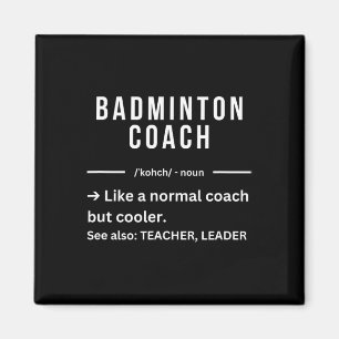 Imán Cita divertida del entrenador de Guay Dminton