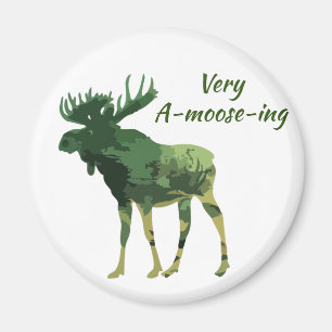 Imán Cita divertida Encuentra este Moose Amovedor