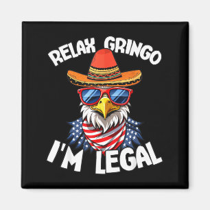Imán Cita divertida relájate soy legal águila usa cinco