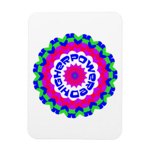 Imán Cita espiritual de mayor potencia Diseño Kaleidosc