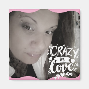 Imán Cita Foto de San Valentín cita rosa