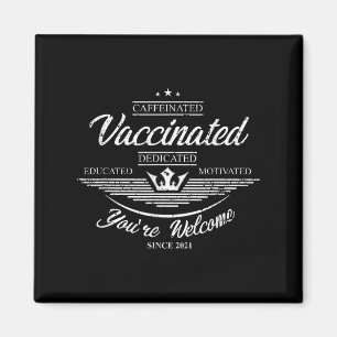 Imán Cita gráfica Vacunada de Humor Gráfica Vacuna