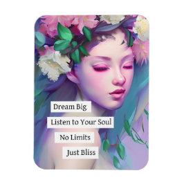 Imán Cita grande y Inspiradora de sueño para hija