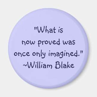 Imán cita imaginada de William Blake