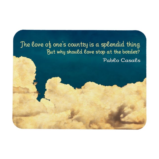 Imán Cita Inspiradora "amor sin fronteras" flexible (Horizontal)