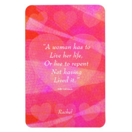 Imán Cita Inspiradora de acuarela para mujeres