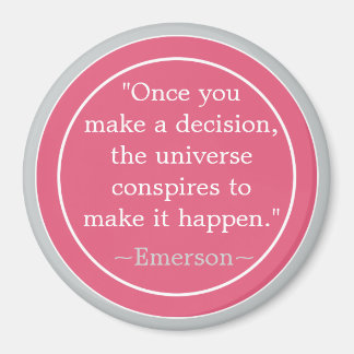 Imán Cita Inspiradora de Choices Emerson
