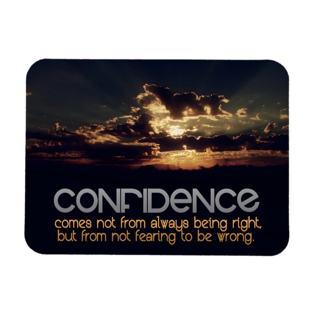 Imán Cita Inspiradora de "confianza" flexible (Horizontal)