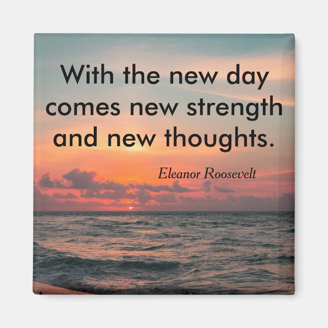Imán Cita Inspiradora de Eleanor Roosevelt (Frente)