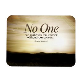 Imán Cita Inspiradora de Eleanor Roosevelt "Nadie"
