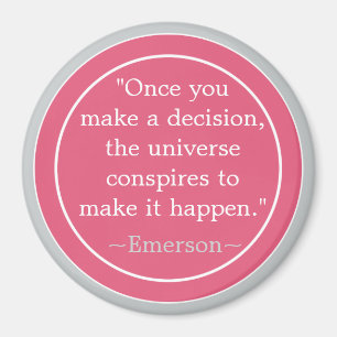 Imán Cita inspiradora de Emerson de las opciones