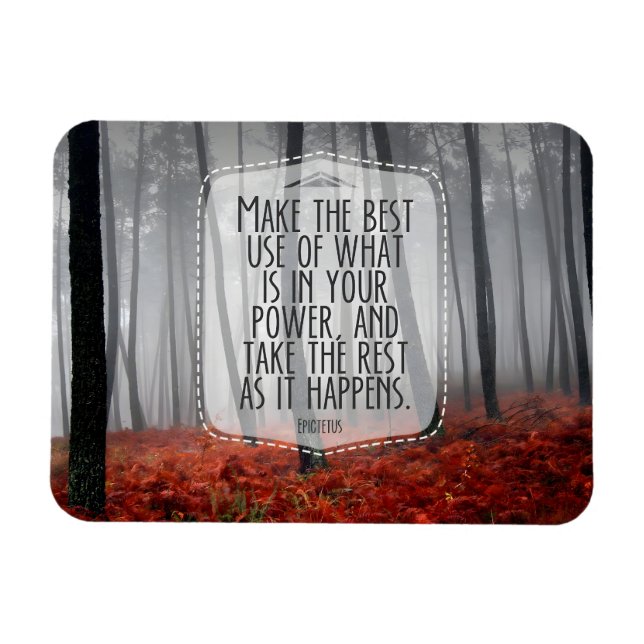 Imán Cita Inspiradora de Epictetus "Adaptarse" Flexible (Horizontal)