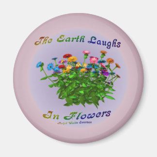 Imán Cita Inspiradora de flores