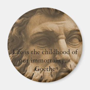 Imán Cita inspiradora de Goethe