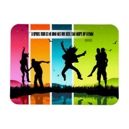 Imán Cita Inspiradora de Mencius "Un gran hombre" flexi