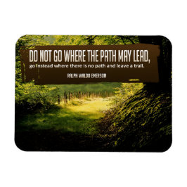 Imán Cita Inspiradora de Ralph Waldo Emerson Flexible