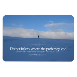 Imán Cita Inspiradora de Ralph Waldo Emerson Flexible