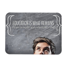 Imán Cita Inspiradora "Educación" flexible