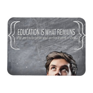 Imán Cita Inspiradora "Educación" flexible